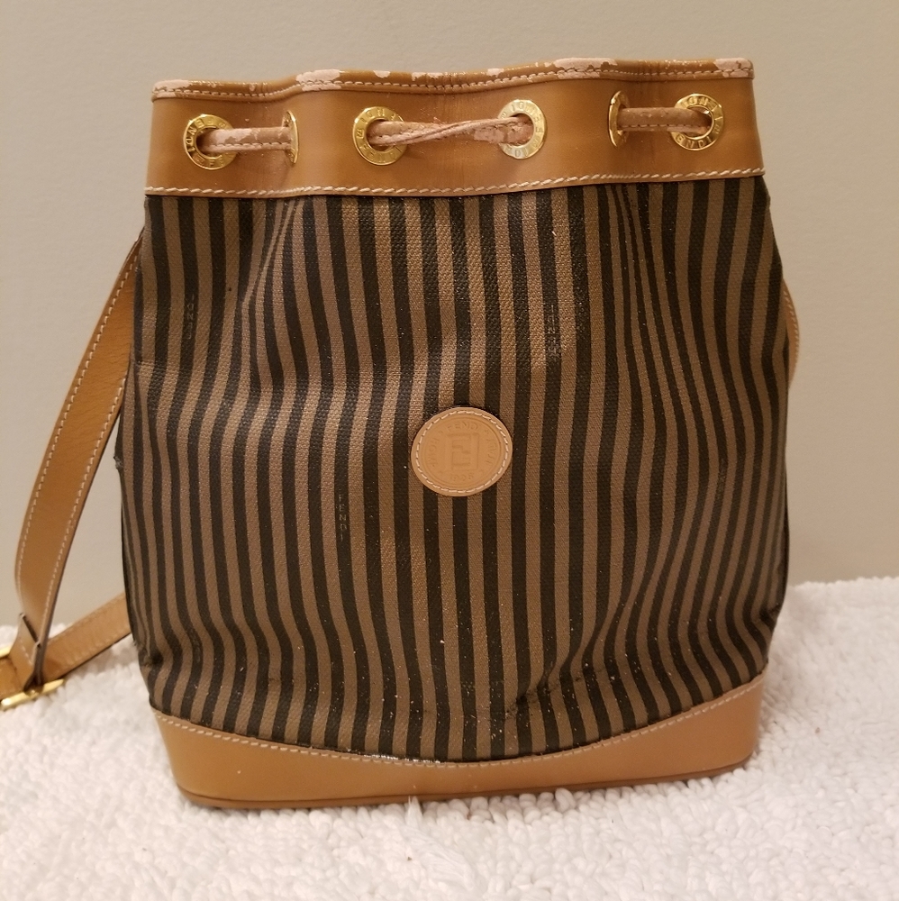 Authentic Vintage Fendi Stripe Purse
